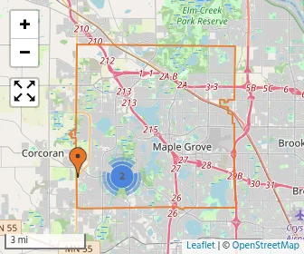 Area schools map